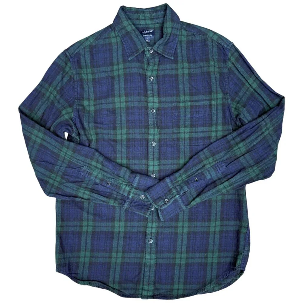 EUC‎ Men's J. CREW Classic Plaid Flannel 